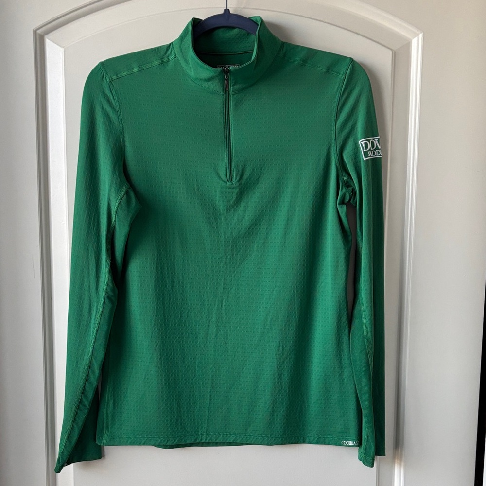 Dover 1/4 Zip Sunshirt w/ Mesh Sleeves- M- Green